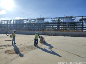 THI CÔNG SƠN KHÁNG HÓA CHẤT BỂ IMPOUND BASIN DỰ ÁN NHÀ MÁY HÓA DẦU LONG SƠN THI CÔNG SƠN KHÁNG HÓA CHẤT BỂ IMPOUND BASIN DỰ ÁN NHÀ MÁY HÓA DẦU LONG SƠN